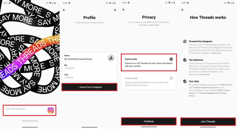 تنظیمات تردز