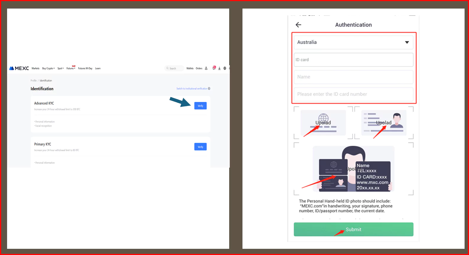 احراز هویت صرافی مکسی
